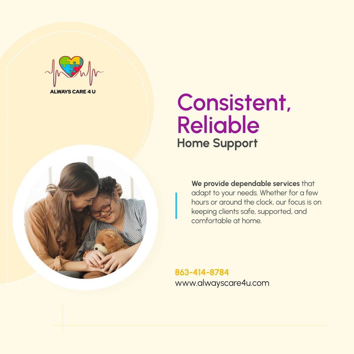 alwayscare4uhc's tweet photo. ⏱️ You can count on us. We’re here to help you live confidently with steady, compassionate care that fits your lifestyle.  

📲 Call today for flexible home care options. 

#OcalaFL #HomeCare #ReliableHelp #ClientFocused #InHomeSupport https://t.co/NsUgKGi5Xo
