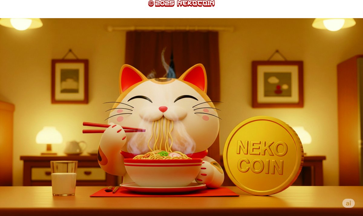 Fueling up on ramen and passive income 🍜💸
$NEKOCOIN — the only coin that satisfies both your wallet and your soul 😺🔥
Stay comfy. Stack Neko.