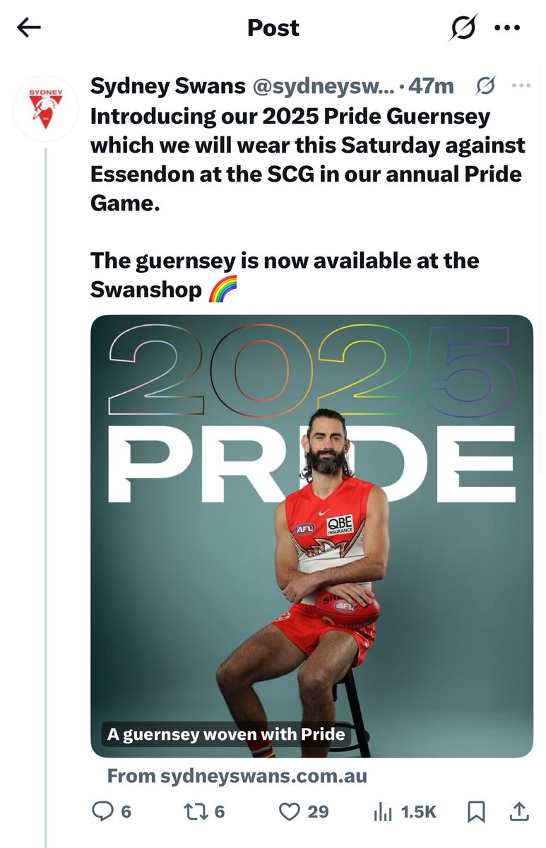 rtralphy's tweet image. The Sydney Swans
How it started ✈️ 🙅♂️ 🌈
How it’s going 🌈 🙋♂️😀