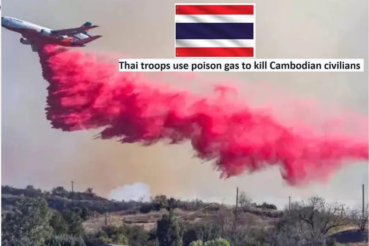 luffystuzzy's tweet photo. Dear world, don’t stay silent.
Thai troops used poison gas on Cambodian civilians, this is a crime against humanity.
Innocent lives are suffering while the world looks away.
Please, speak up. Cambodia needs peace, not silence.
#ThailandInvadedCambodia 
#JusticeForCambodia https://t.co/ujmaammOwy