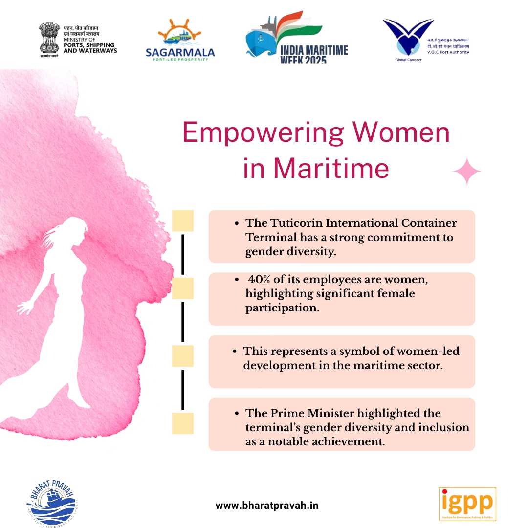 IGPPVMF's tweet image. Tuticorin International Container Terminal (TICT) is setting new standards in gender inclusion, with 40% of its workforce comprising women in critical operational roles, spanning from crane operations to finance and security.
By championing women’s participation, TICT is not…