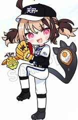niimurin's tweet image. Gigi is always so cute in baseball uniforms I think we should start giving her more of them to wear