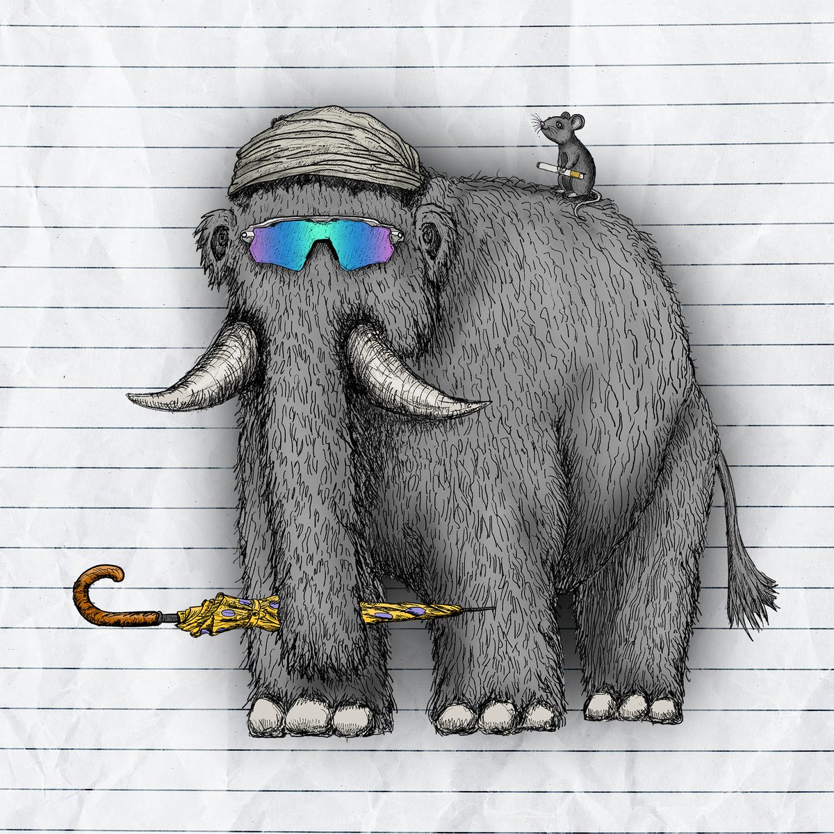 Mammoth #4643 has been frozen for the past 9819823 years. 

Finally rescued and freed by the <a href="/MammothOverlord/">Mammoth Overlord 🦣</a> to seek the answering calls from <a href="/anoma/">Anoma</a> 

Through frost and starlight, mammoth #4643 strides where intent forestalls.
No chains to bind, no paths to roam,
Its purpose