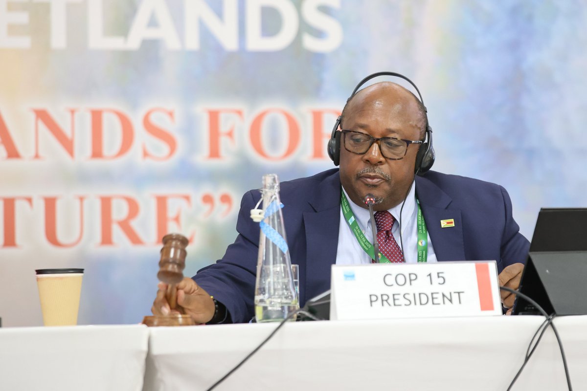 Delegates at #WetlandsCOP15 charged through review of all but one remaining draft resolutions, including on conservation and restoration of waterbird flyways, river dolphins as key species, youth empowerment and integration, and culture and #wetlands

➡️ enb.iisd.org/ramsar-convent…