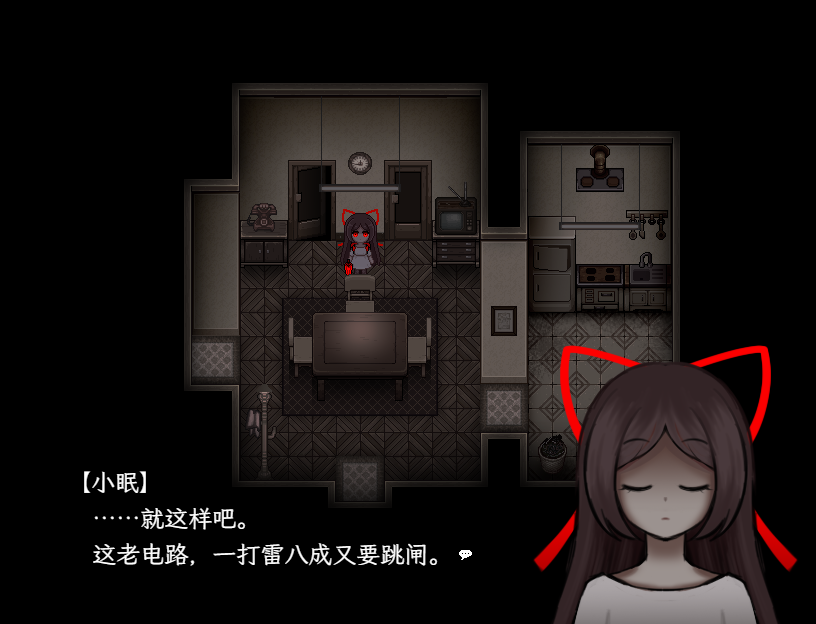 《Dinner Before Rain》 
Try to draw maps of chinese apartment in 2000
#Snow_Hermit_Library #rpgmaker #RPGツクール