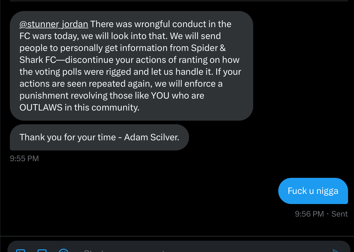 stunner_jordan's tweet image. Fuck u hoe