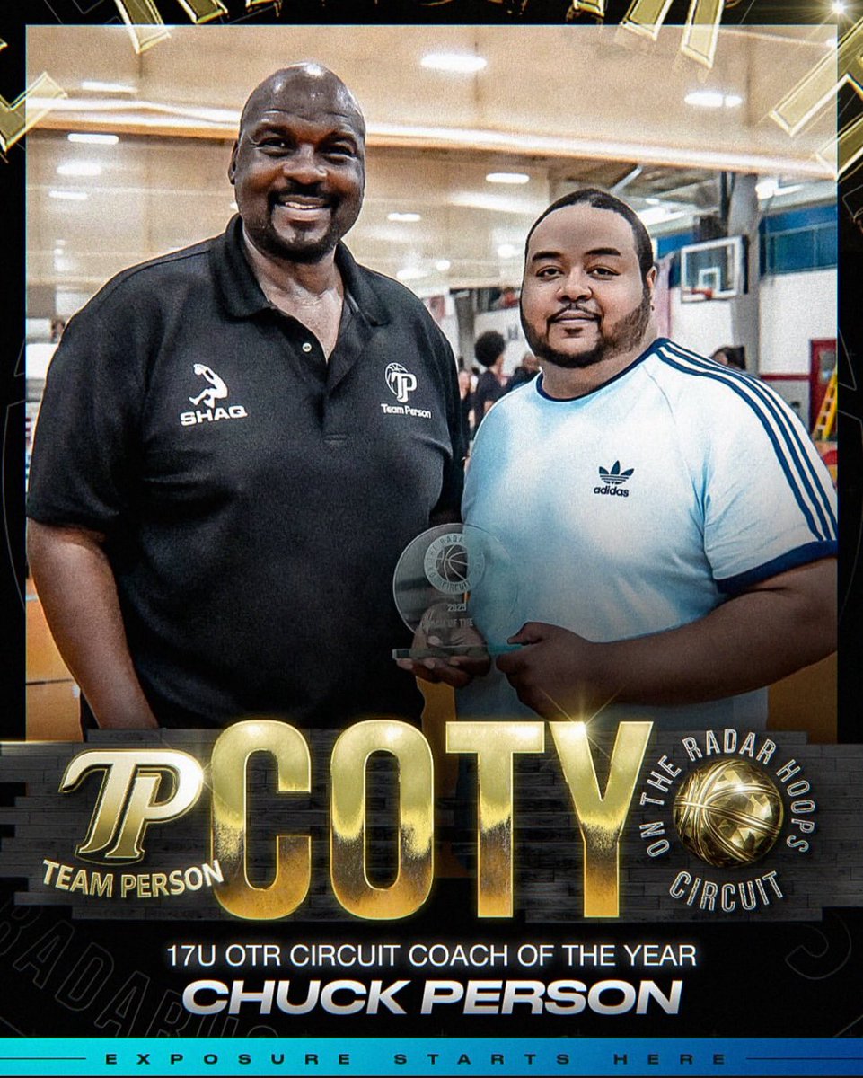 Congratulations <a href="/ChuckPerson5/">Chuck Person</a> 

      17U OTR Circuit COTY 🔥 🔥 🔥 🔥