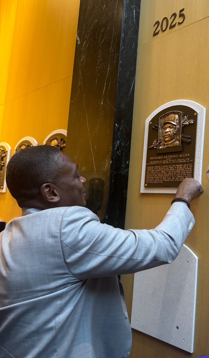 David J Fletcher MD (@djfletchmd) on Twitter photo Richard Allen, Jr, fastening down his father's plaque at the <a href="/baseballhall/">National Baseball Hall of Fame and Museum âŸ</a> tonight after today's induction ceremony, captured for our forthcoming <a href="/dickallen15film/">Dick Allen 15 Film</a>. This was an emotionally charged day culminating in the validation of Dick's stellar baseball career and the impact Richard Allen, Jr, fastening down his father's plaque at the <a href="/baseballhall/">National Baseball Hall of Fame and Museum âŸ</a> tonight after today's induction ceremony, captured for our forthcoming <a href="/dickallen15film/">Dick Allen 15 Film</a>. This was an emotionally charged day culminating in the validation of Dick's stellar baseball career and the impact