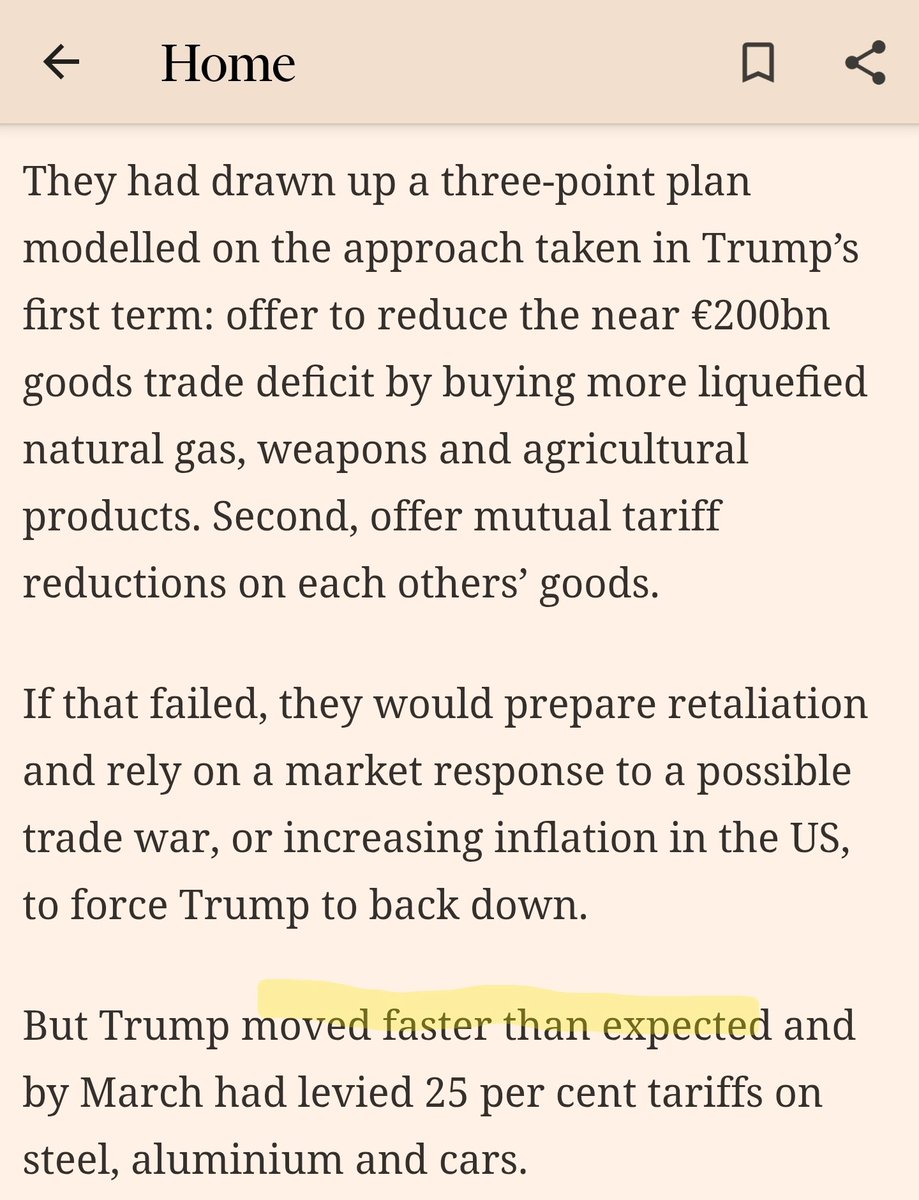 thomas_spaas's tweet image. Ook de vraag van Trump om naar Schotland te komen (eerder "ontbieden") was niet voorzien door de EU-bureaucraten.
Wat jammer dat de rest van de wereld zich niet aan de zomeragenda van Brussel houdt.