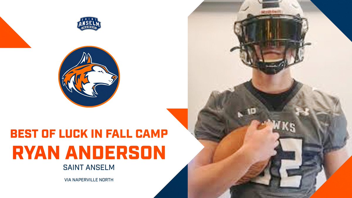 Naperville North FB (@huskiefb) on Twitter photo Best of Luck to Huskie Grad
<a href="/Ryan_Anderson59/">Ryan Anderson</a>
as he enters his 3rd season with
<a href="/STAHawksFB/">Saint Anselm Football 🏈 #BCM</a>
#BuiltHuskieTough #BuiltDifferently Best of Luck to Huskie Grad
<a href="/Ryan_Anderson59/">Ryan Anderson</a>
as he enters his 3rd season with
<a href="/STAHawksFB/">Saint Anselm Football 🏈 #BCM</a>
#BuiltHuskieTough #BuiltDifferently