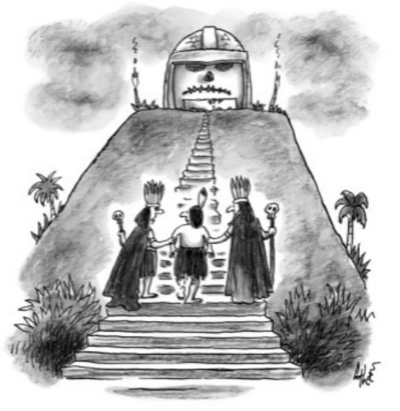 "Except for the actual sacrifice, all of this is largely symbolic."