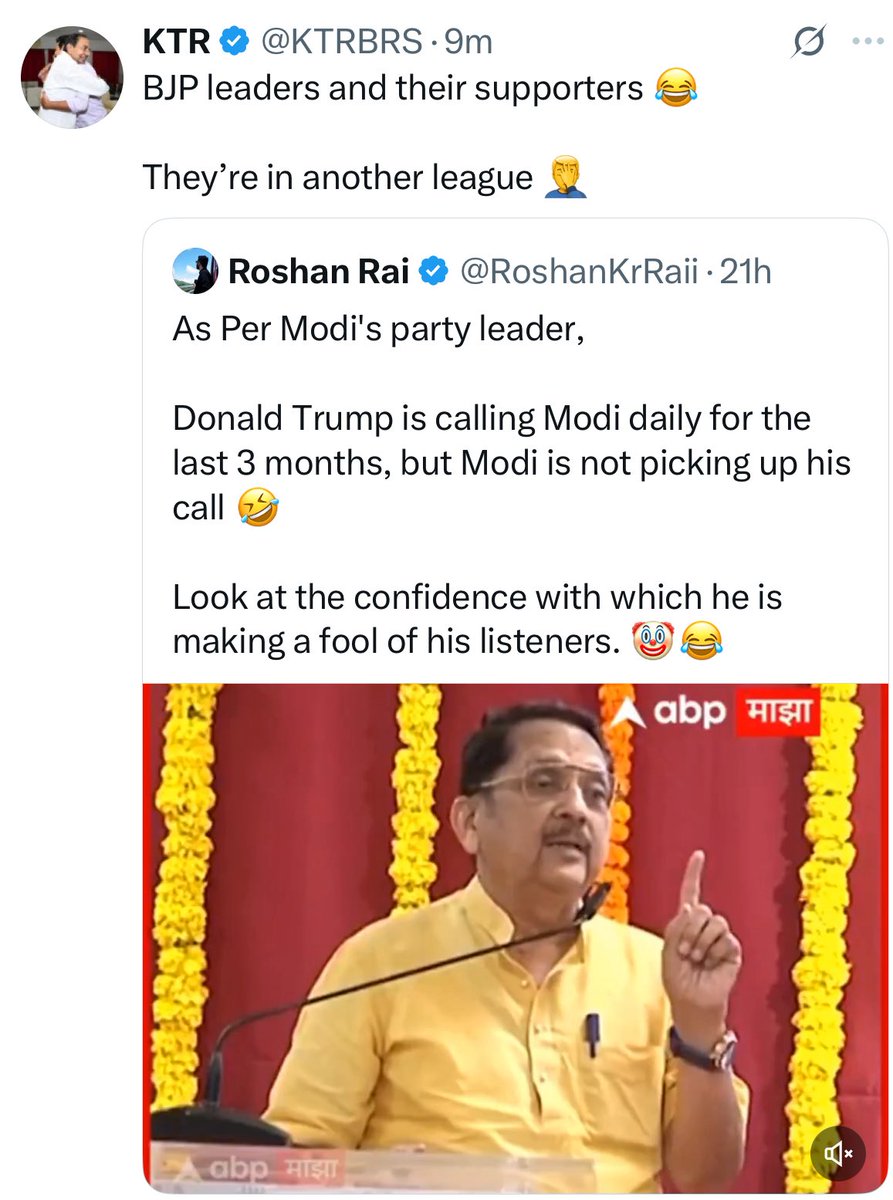 paulesupaadham's tweet image. Why @KTRBRS will never become CM.
This is best example. He Dont know on what to react and how to react.
Normal people should react to these kind of posts but he reacted