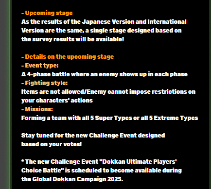 Players' Choice Battle event info