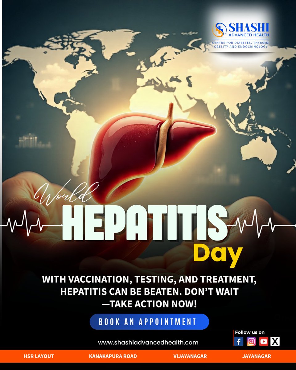 Shashi Advanced Health (@bangaloreendo) on Twitter photo ๐๐จ๐๐๐ฒ ๐ข๐ฌ ๐๐จ๐ซ๐ฅ๐ ๐๐๐ฉ๐๐ญ๐ข๐ญ๐ข๐ฌ ๐๐๐ฒ โ ๐๐ฎ๐ฅ๐ฒ ๐๐, ๐๐๐๐!
๐๐ก๐ข๐ฌ ๐ฒ๐๐๐ซโ๐ฌ ๐ญ๐ก๐๐ฆ๐: โ๐๐๐ฉ๐๐ญ๐ข๐ญ๐ข๐ฌ: ๐๐๐ญโ๐ฌ ๐๐ซ๐๐๐ค ๐๐ญ ๐๐จ๐ฐ๐งโ
#WorldHepatitisDay #LetsBreakItDown #HepatitisAwareness #shashiadvancedhealth ๐๐จ๐๐๐ฒ ๐ข๐ฌ ๐๐จ๐ซ๐ฅ๐ ๐๐๐ฉ๐๐ญ๐ข๐ญ๐ข๐ฌ ๐๐๐ฒ โ ๐๐ฎ๐ฅ๐ฒ ๐๐, ๐๐๐๐!
๐๐ก๐ข๐ฌ ๐ฒ๐๐๐ซโ๐ฌ ๐ญ๐ก๐๐ฆ๐: โ๐๐๐ฉ๐๐ญ๐ข๐ญ๐ข๐ฌ: ๐๐๐ญโ๐ฌ ๐๐ซ๐๐๐ค ๐๐ญ ๐๐จ๐ฐ๐งโ
#WorldHepatitisDay #LetsBreakItDown #HepatitisAwareness #shashiadvancedhealth