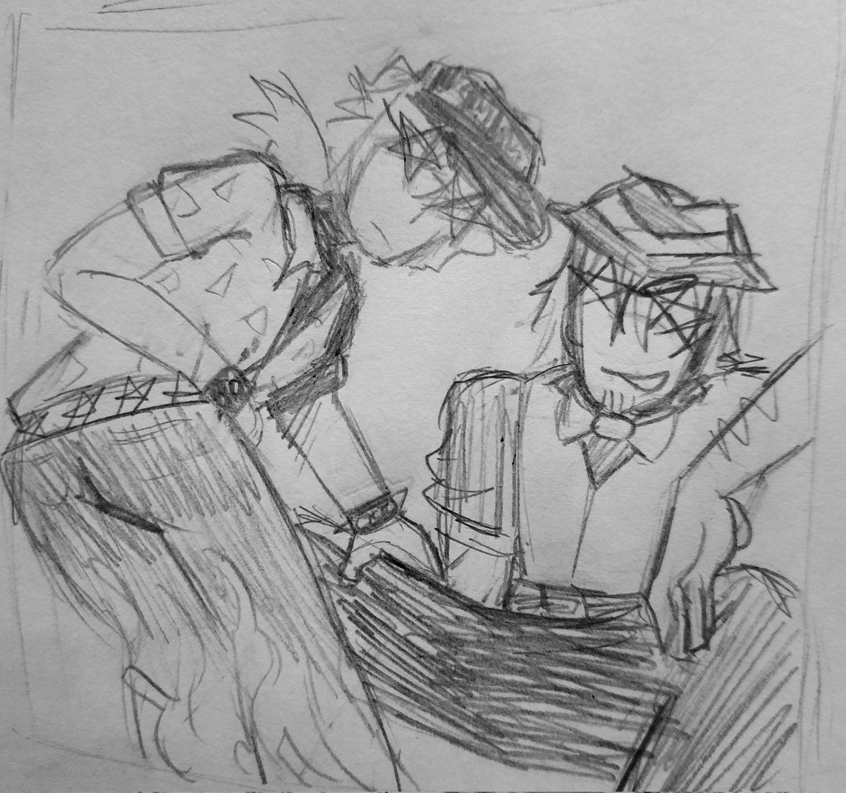 Slightly suggestive Paycheck / Luckypizza sketch