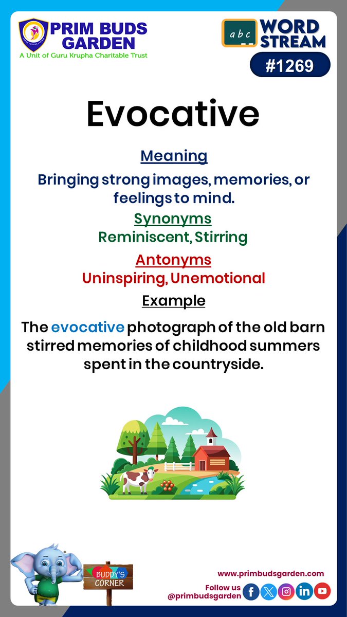 Todays Word Stream..!
#primbudsgardenschools #PrimBudsGarden #bestschool #preschool #IGCSE #cambridgeSchool #CBSE #school #learning #schooltime #kids #didyouknow #facts #perumbakkam #washermenpet #tollgate #tiruvottiyur #Tamilnadu
#ParentingWithLove #GentleParenting #SelfCare