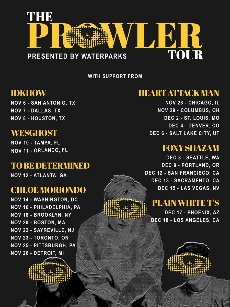 ashomellow's tweet image. couldn’t figure out which one I liked better so I’m posting both lol anyways THE PROWLER TOUR poster concept design by me :)
