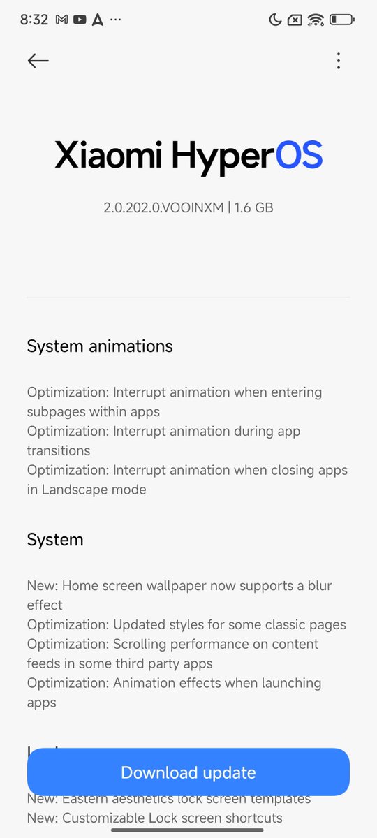 AnshuTechblog's tweet image. So, the POCO X7 also got this update 2.0.2 (This a big update)
It's not big not only because of the size but the improvements promised.
X7 Pro improved a lot in the software optimisation & smoothness after this update tho' occational micro jitters are still there.