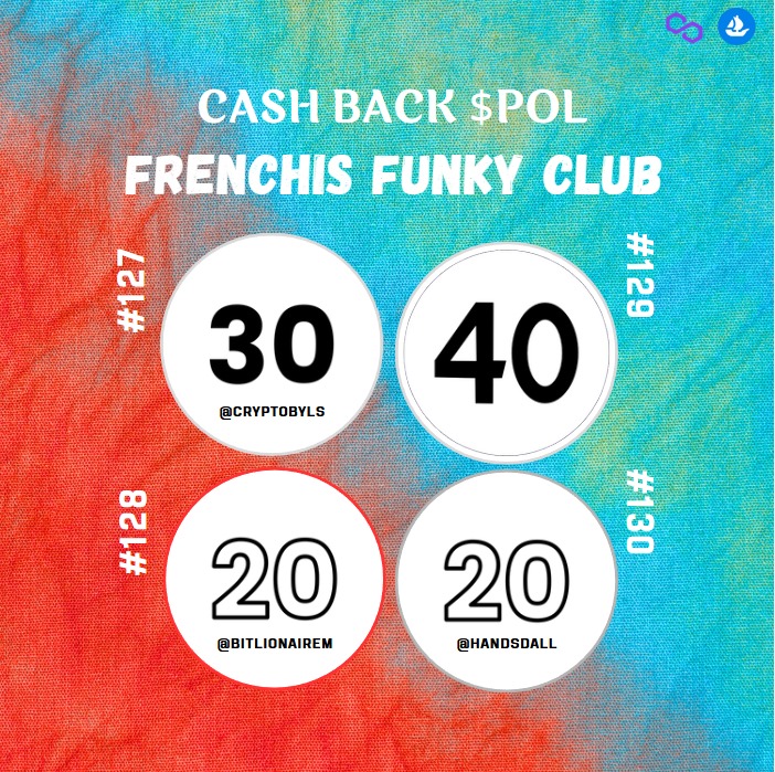 Frenchis Funky Club Artist NFT.NYC 2024🔥 (@frenchisfunky) on Twitter photo Hey Frenchis Lovers 💎
Sold Out the latest drop of FFC 💜
Big thanks to my Funky gang, your support means a lot to me 💯
The rewards:
-<a href="/cryptobyls/">Cryptobyls</a> #127 & #129 Win 70 $POL
-<a href="/BitlionaireM/">Bitlionaire | NFT.NYC 2025</a> #128 Win 20 $POL
-<a href="/handsdall/">Handsdall23 🇫🇷</a> #130 Win 20 $POL
Let's Vibe Love 🔥
#FFC #NFTCommunity Hey Frenchis Lovers 💎
Sold Out the latest drop of FFC 💜
Big thanks to my Funky gang, your support means a lot to me 💯
The rewards:
-<a href="/cryptobyls/">Cryptobyls</a> #127 & #129 Win 70 $POL
-<a href="/BitlionaireM/">Bitlionaire | NFT.NYC 2025</a> #128 Win 20 $POL
-<a href="/handsdall/">Handsdall23 🇫🇷</a> #130 Win 20 $POL
Let's Vibe Love 🔥
#FFC #NFTCommunity