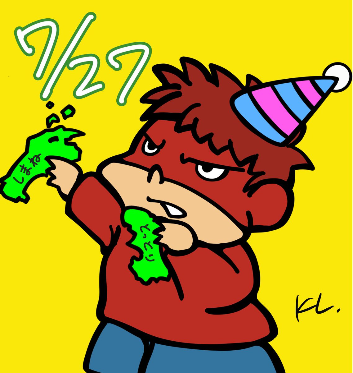 KLjp1A's tweet image. ✏️ た~か~の~つ~め~  #鷹の爪団吉田くん誕生祭2025