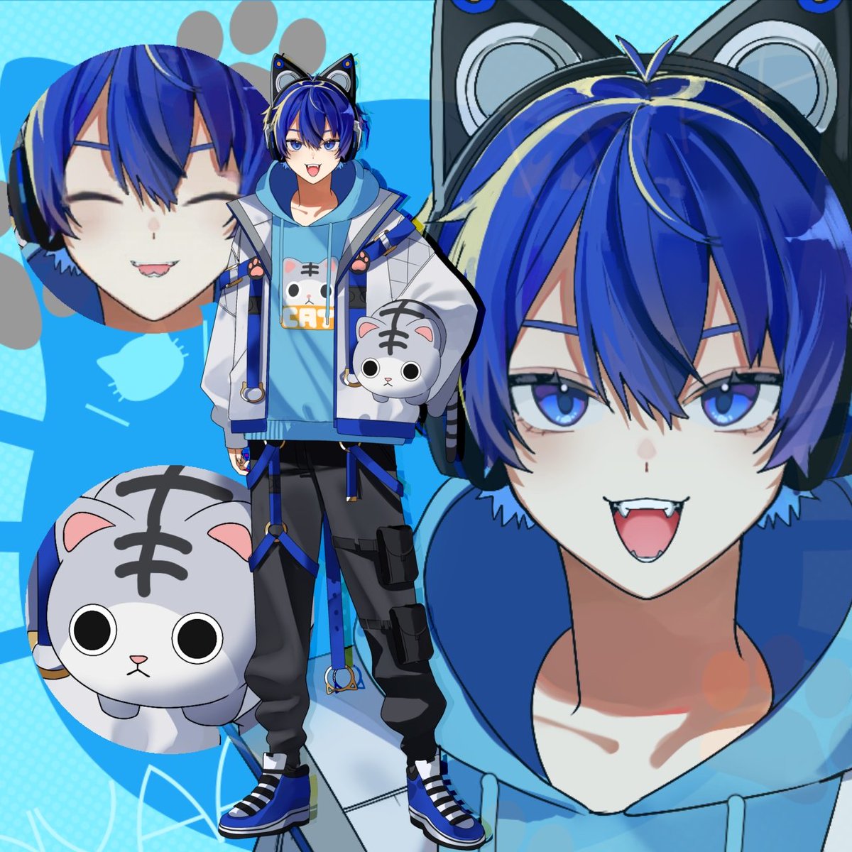 aoneko_iriamu's tweet image. #シルエット公開 
待ちに待ったあおい猫！

それこそが！
俺！青野　猫だにゃ！🐈️

みんなの予想はどう？💭
かっこいい？かわいい？(ΦωΦ)
ママ様→ @Dei_Taku様

良かったらコメントで教えて！