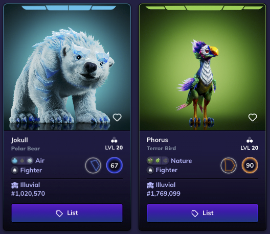 kingscoriox's tweet image. Just bought 2 Illuvials to prepare for the upcoming Leviathan tournament hosted by @KieranWarwick .
Before I noticed it doesn't even matter cause they are level 20 🤣. Maybe I will find 30 hours spare to level them up who knows 🤣.
Gud Tek kek.