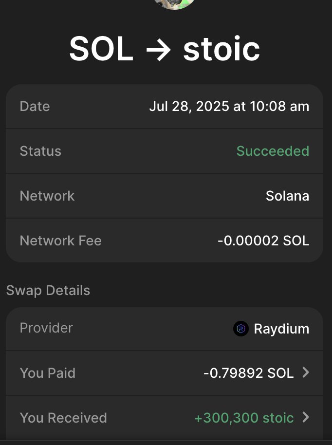 RealCryptotem's tweet image. Done.
Today is the last day in the 1st year of $STOIC.
That means it's your last chance to accumulate $STOIC before its 1st birthday.
Show your discipline. Be courageous and practice regret minimization.
Prevent regret in Year 5. Buy a bit more in Year 1.
#StackStoic 💪