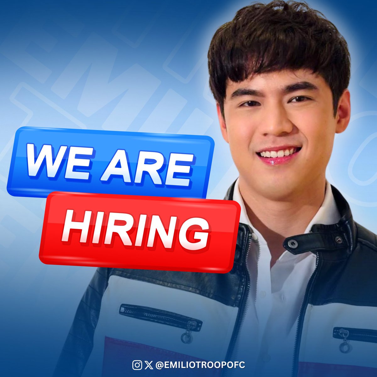emiliotroopofc's tweet image. 🔍 𝐀𝐃𝐌𝐈𝐍 𝐒𝐄𝐀𝐑𝐂𝐇
We're expanding the team! Emilio’s Troop Official is now hiring additional admins to strengthen our growing support community for Emilio
We're looking for passionate and dedicated team leaders for:
📱 𝙎𝙊𝘾𝙄𝘼𝙇 𝙈𝙀𝘿𝙄𝘼 𝙏𝙀𝘼𝙈 – Manage and…