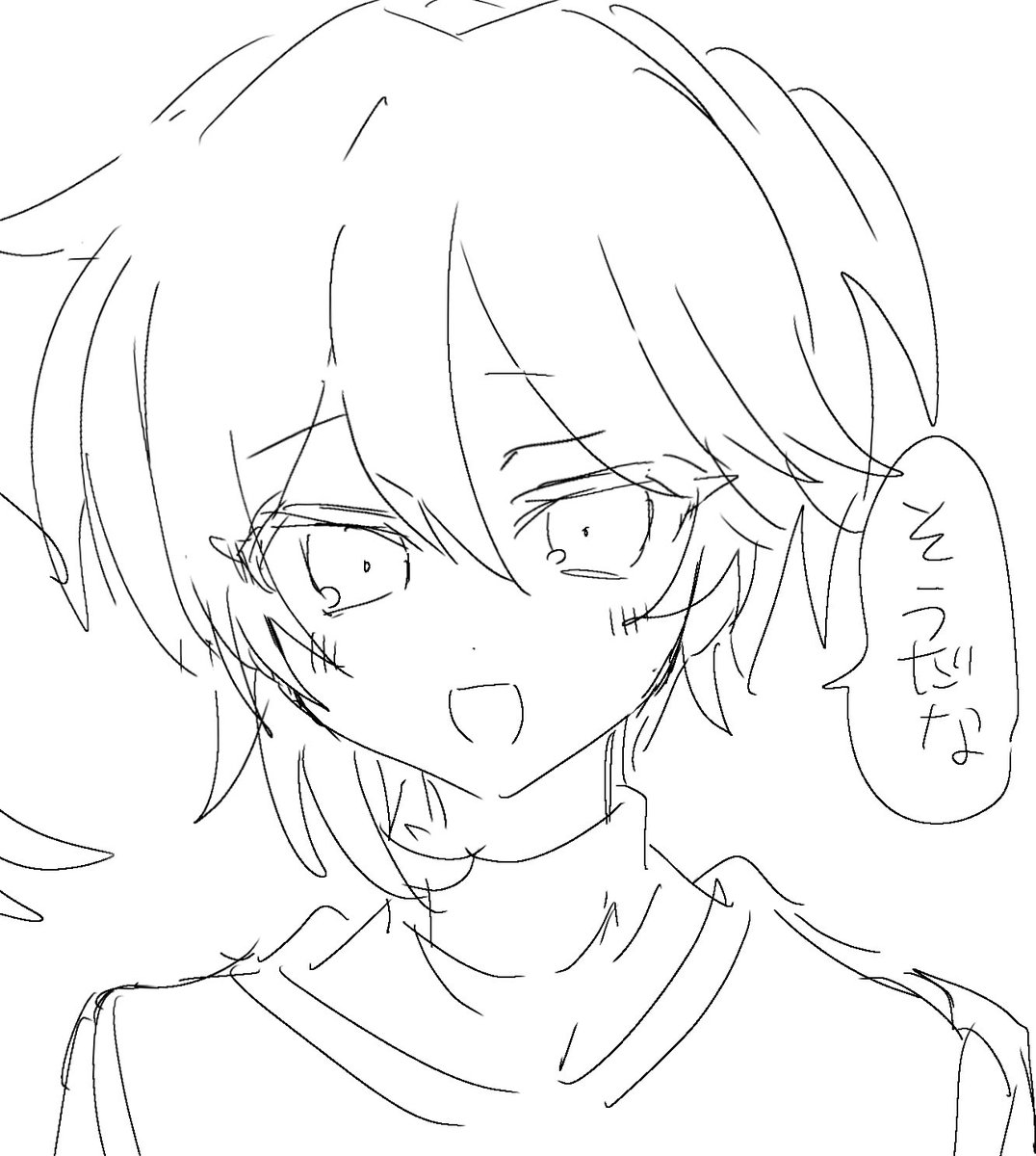 727c_'s tweet image. 2ヶ月前位に描いた同意してくれるなずな