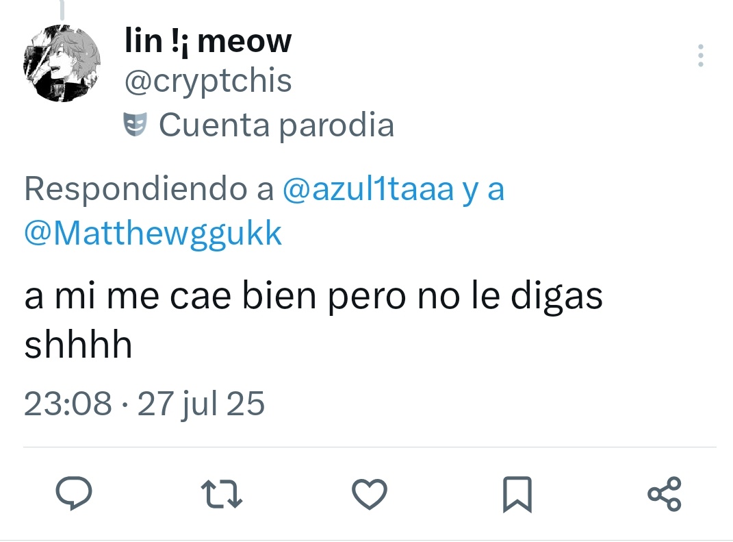 Matthewggukk's tweet image. Bro...? Basta dios se q eres mi fan, para porfavor se q te caigo extremadamente bien y q eres mi fan linmemeo🙄🙄🙄 @cryptchis  @cryptchis  @cryptchis  @cryptchis