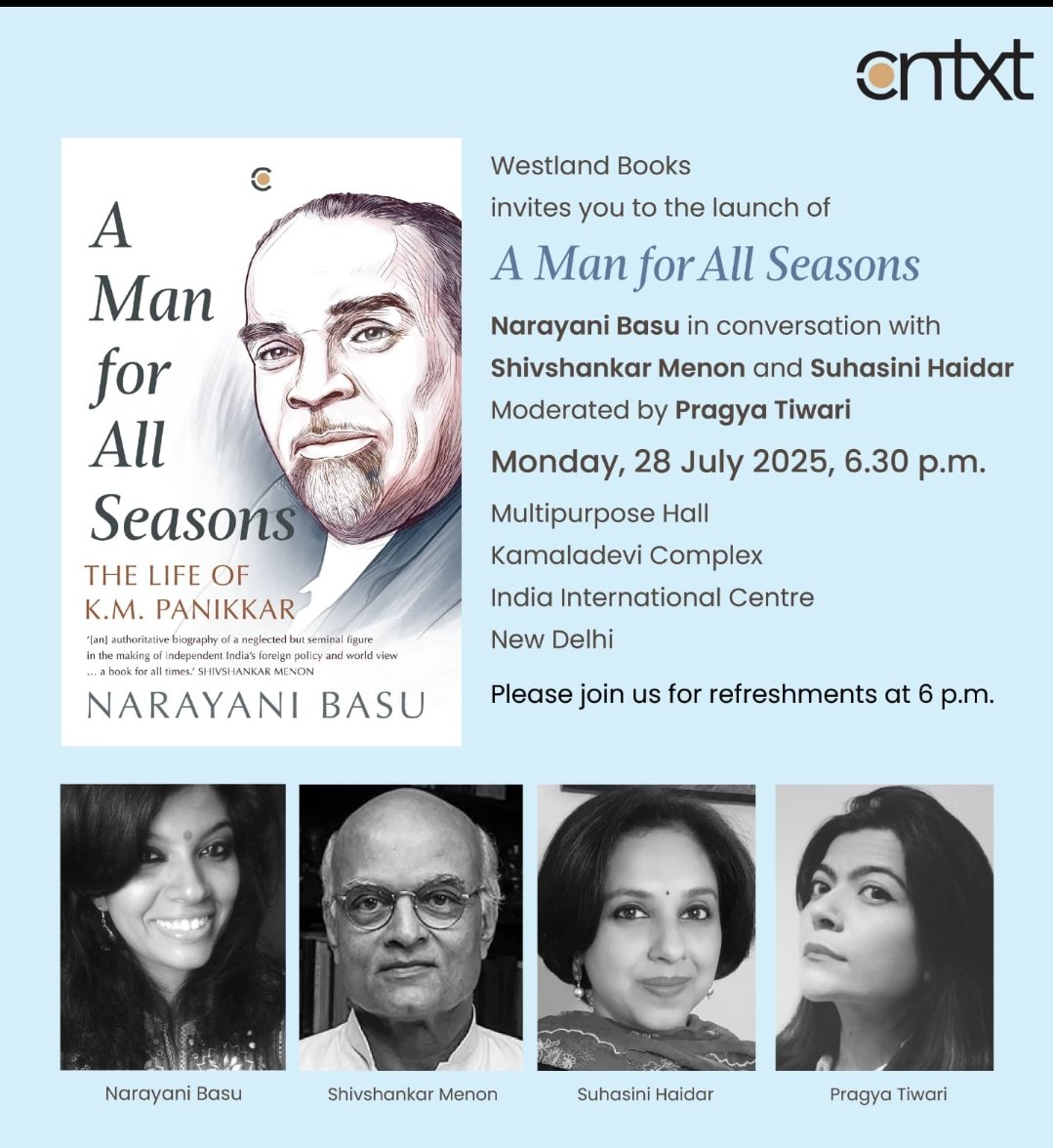 karthikavk's tweet image. Looking forward to this evening! @narayani_basu @WestlandBooks @IIC_Delhi