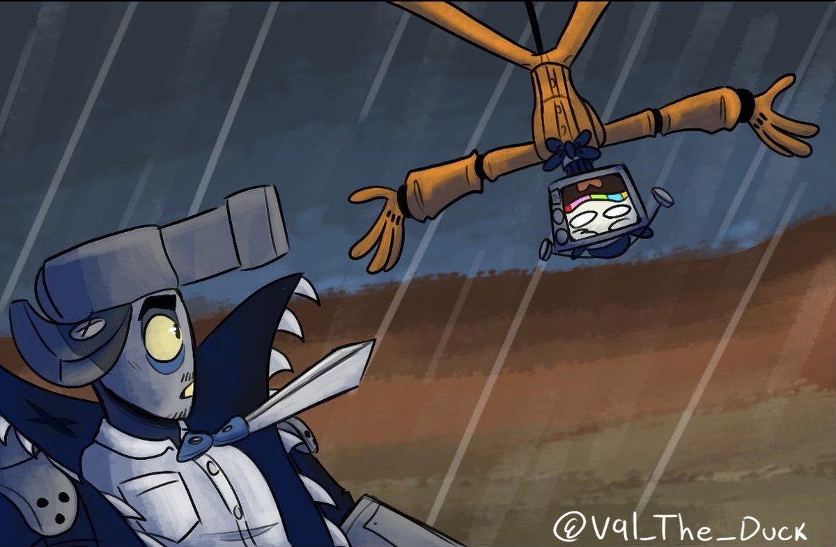Val_the_duck's tweet image. quick redraw of a scene from the movie
#mrpuzzles #mrwpnz #smg4