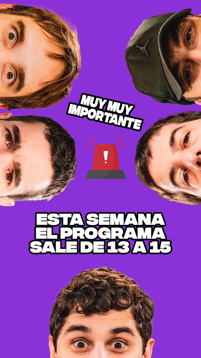 Paren la mano (@parenlamanok) on Twitter photo 🚨 RECORDATORIO 🚨
Para aquellos pispiretos que no se enteraron: hoy lunes (y esta semana) Paren La Mano sale de 13hs a 15hs desde España. La banda de <a href="/nosepudovtx/">NO SE PUDO</a> va en el horario de PLM. 🚨 RECORDATORIO 🚨
Para aquellos pispiretos que no se enteraron: hoy lunes (y esta semana) Paren La Mano sale de 13hs a 15hs desde España. La banda de <a href="/nosepudovtx/">NO SE PUDO</a> va en el horario de PLM.