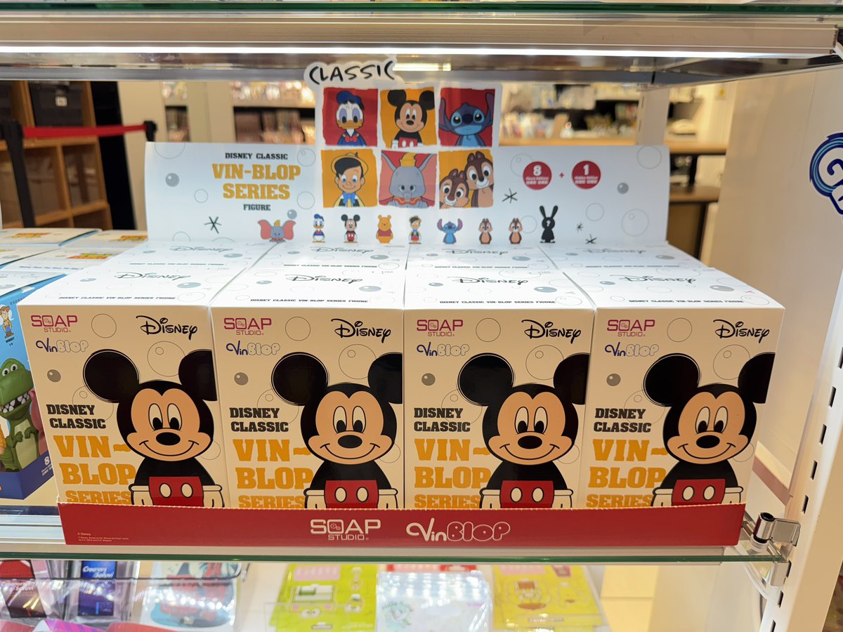 TBASEJAPAN's tweet image. こんにちは🐭
T-BASE池袋P'PARCO店です🦉
#soapstudio #vin_blopseries #disneyclassic 入荷しました🐭🐭🎡🏰
シークレット含む全9種!
どれが出るかはお楽しみ🌟