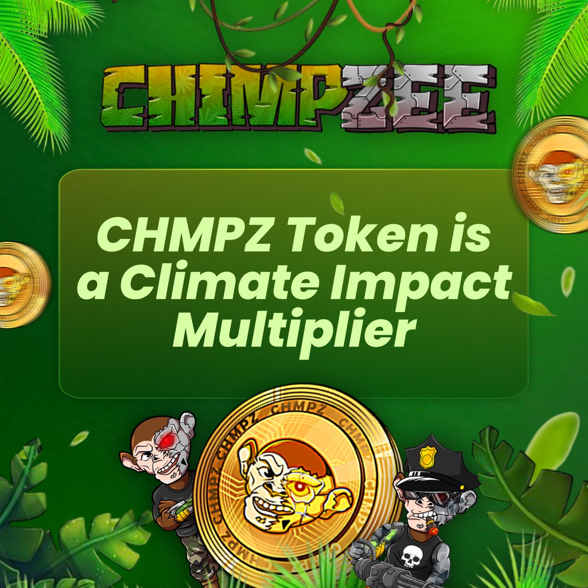 What if every transaction you made helped heal the planet? 🌍

With CHMPZ, that’s exactly what happens. Each buy, trade, or spend fuels initiatives like plastic removal from oceans, reforestation of vital lands, and rescue efforts for endangered animals. Your crypto isn’t just
