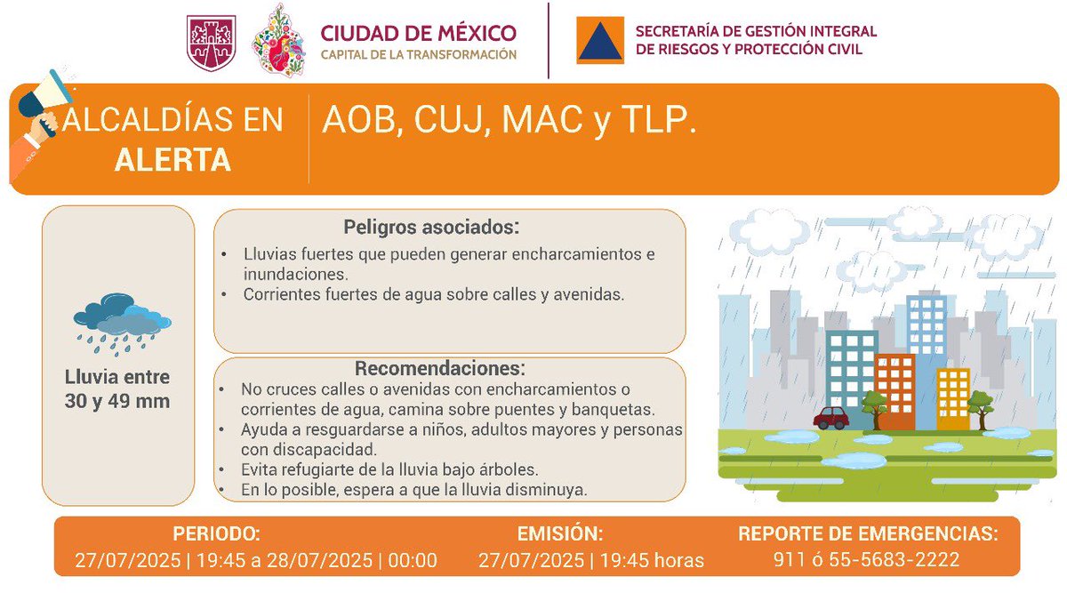 QuadratinMexico's tweet image. Persisten lluvias la noche de este domingo en CDMX mexico.quadratin.com.mx/persisten-lluv…