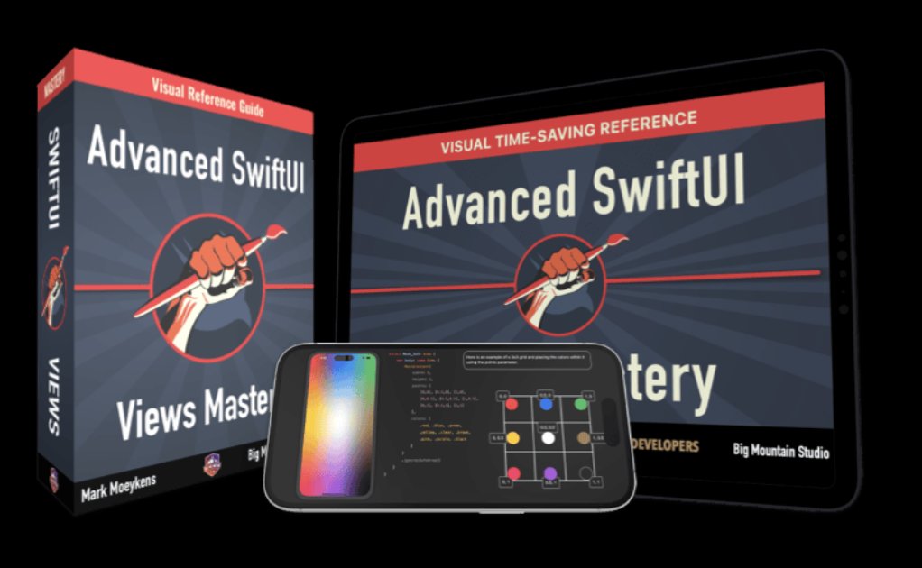 azamsharp's tweet image. Big Mountain Studio publishes the best picture books to learn iOS development. Books on SwiftUI, Charts, SwiftData, SwiftUI Animations and more. 

Check out their complete catalog of books: 
bigmountainstudio.com/a/tx9gu

#iosdev #swiftui