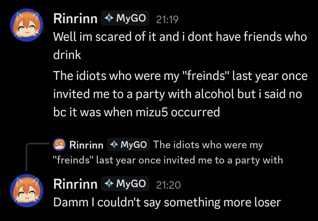 rin_LLfan's tweet image. Chat if you every thought I have friends of i do interesting activities with other people, remember this is me