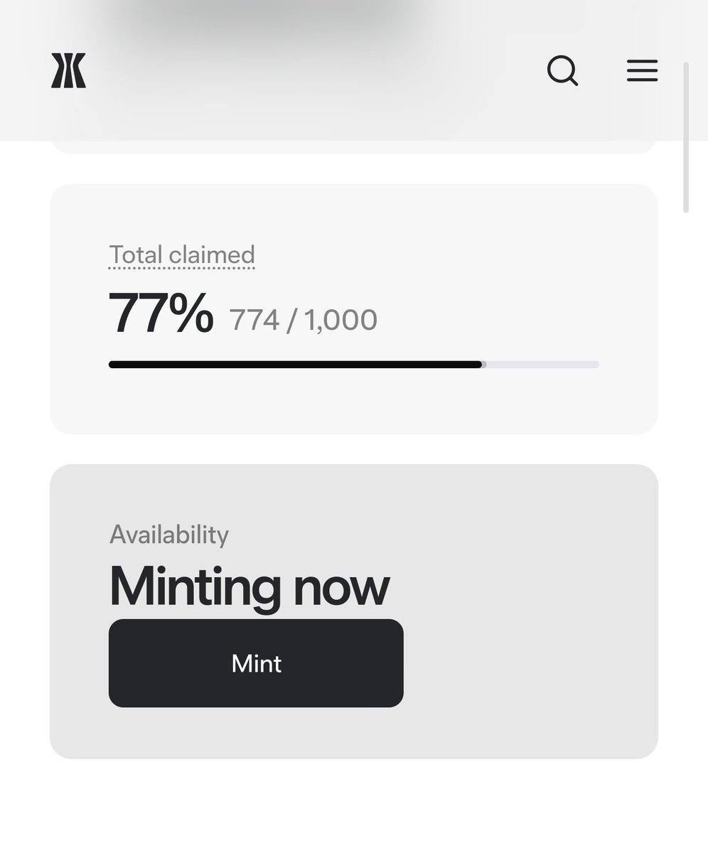 XofTony's tweet image. Yesterday: 71% claimed on @trygamma

Today: 77%

Minting out is inevitable.