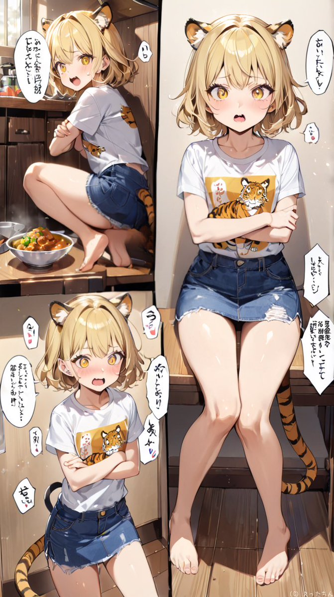 ai_silverbob's tweet image. #AIイラスト
…何か漫画の1ページになっちゃった😅
こんなにコマが多いと台詞考えるの大変かも知れない💦
(普段、一枚絵で考えてるので💦)
ご覧になられた皆さん、自由に台詞入れてくださいな😅