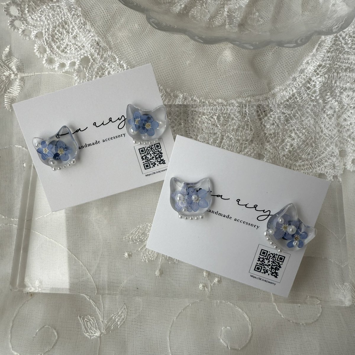 sea_riry's tweet image. .
.
勿忘草のねこちゃんピアス 🐈⬛
.
パールでおめかししたねこちゃん
.
.
再販しました ♡
.
minne.com/items/43547326
.
.
#ハンドメイド #猫
#ねこ #ミンネ
.
.
_