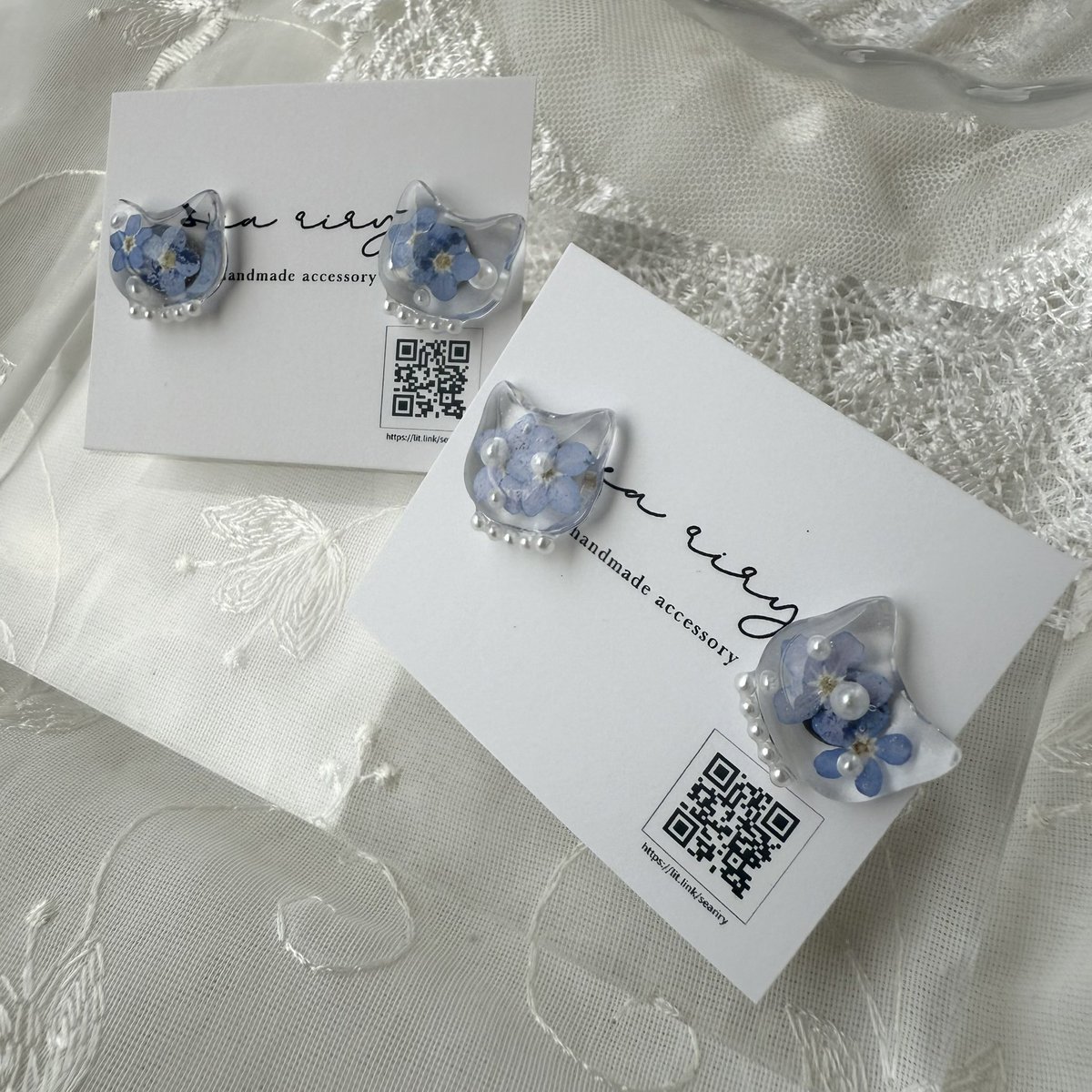 sea_riry's tweet image. .
.
勿忘草のねこちゃんピアス 🐈⬛
.
パールでおめかししたねこちゃん
.
.
再販しました ♡
.
minne.com/items/43547326
.
.
#ハンドメイド #猫
#ねこ #ミンネ
.
.
_