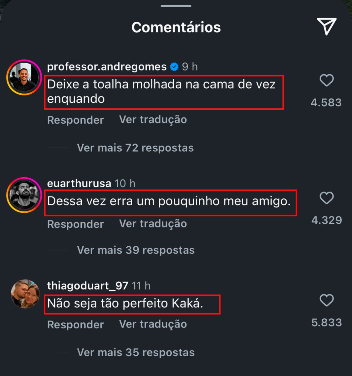 oficialmanualjr's tweet photo. Kaká postou fotos com sua atual esposa no Instagram...

Os comentários:
“Não seja tão perfeito.” “Dessa vez, erra um pouquinho.”

KKKKKKKKKKKKKKKKKKKKKKK https://t.co/UCHbKY4biu
