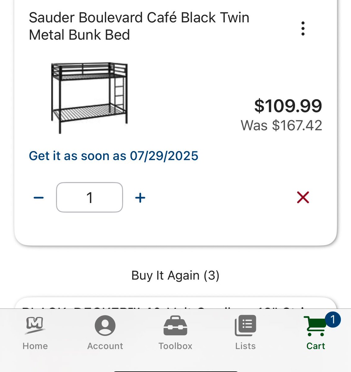 TJSunshine91's tweet photo. @Menards those are some wild shipping charges? Lol https://t.co/X8PSxvnmWZ
