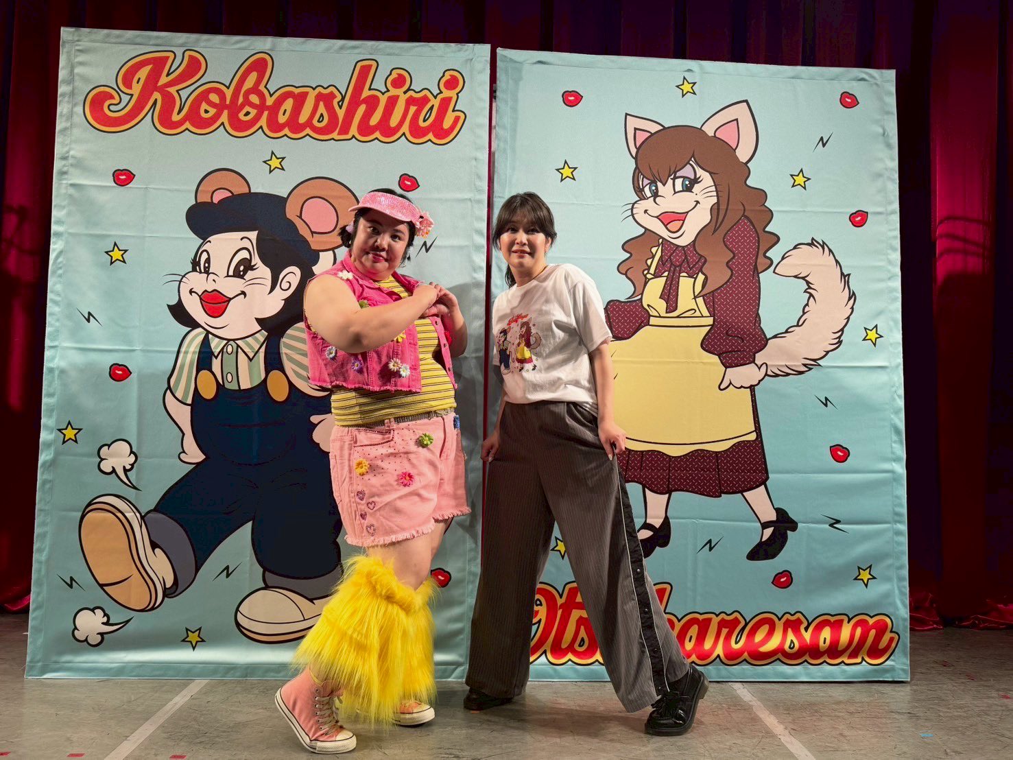 マユリカ・紅しょうが×UNIVERSAL OVERALL MAYURIKA BENISHOGA × UNIVERSAL OVERALL collaboration look