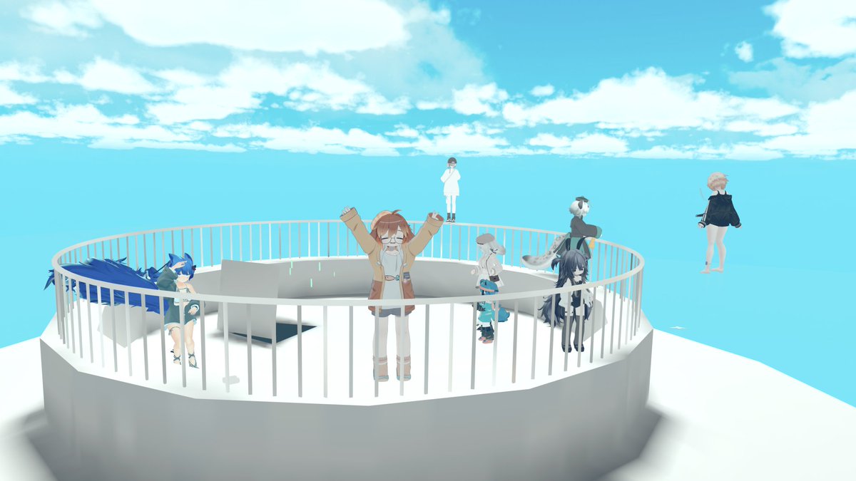 avr_nbr's tweet image. 昨日はパブリックを回った後、フルベイク版Noratama&apos;s roomを案内していました
こんなに大勢で回れたの初めてでとても楽しかった！
人増えたおかげで新しい発見もあったり、まだまだ味のするNoratama&apos;s roomホント好き
ついてきてくれた人も後から来てくれた人もありがとう！