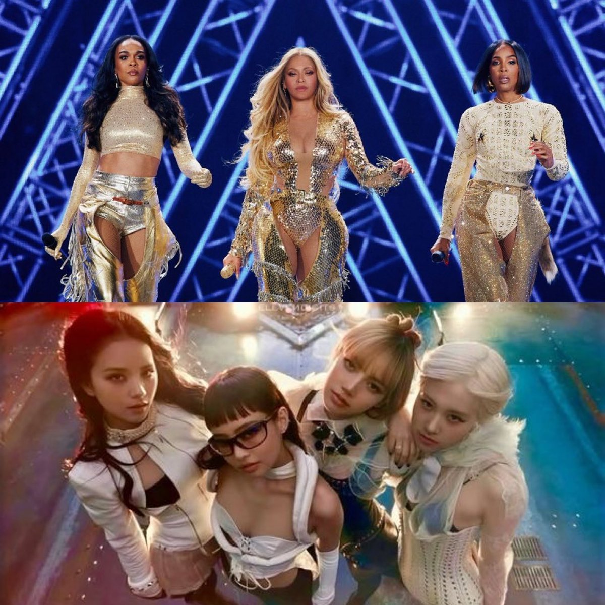 bponrepeat_1's tweet image. This is just too iconic. The biggest girl groups in the world are so back ๐ญ