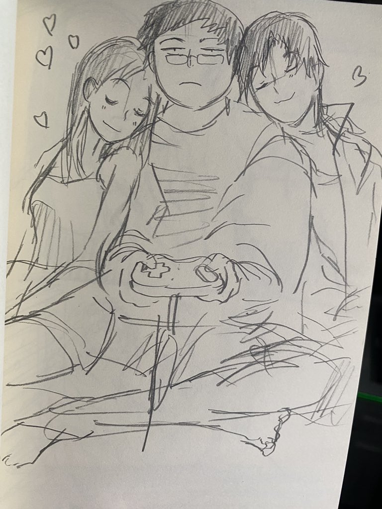 K_moonscape's tweet image. เจอสเก็ตช์ปี 2019 ช่วงแพลนๆ ฉากที่จะเขียนในแชร์เฮาส์ 555555555