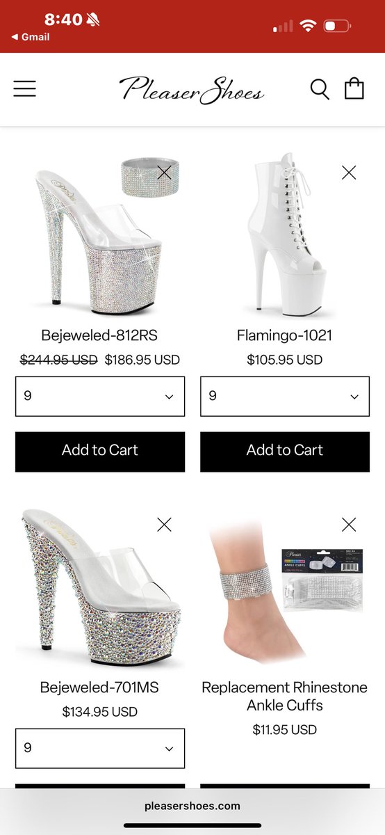 Buy my cart? 🖤 I’ll send u a bunch of videos in just the shoes 😋