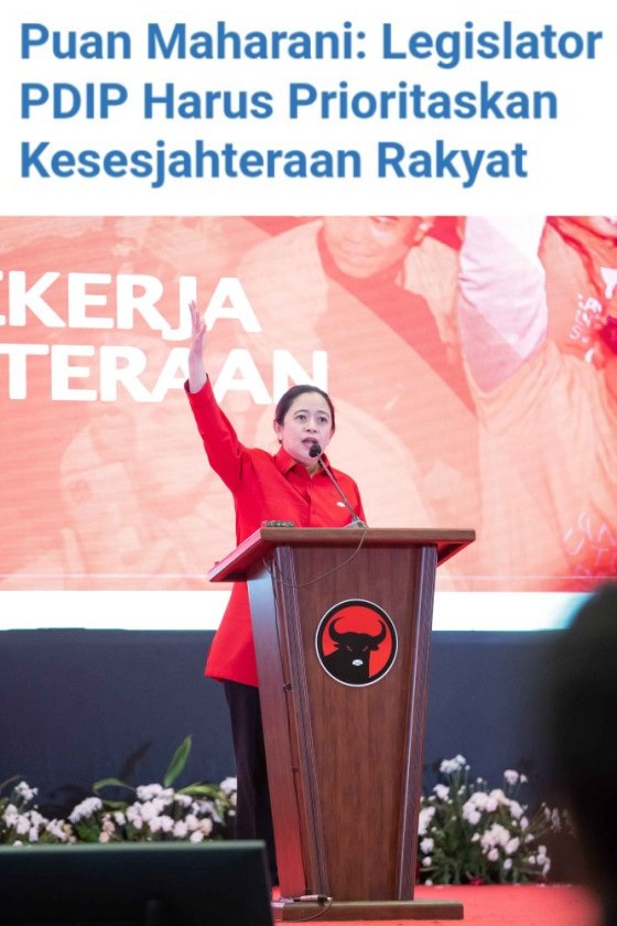 Untuk para anggota DPRD dari PDIP jangan sampai lupa pesan Ketua DPP PDIP yang sekaligus Ketua DPR RI, Mbak Puan Maharani, yaitu "harus bekerja lebih giat dalam menciptakan kebijakan yang mensejahterakan rakyat." 🔥